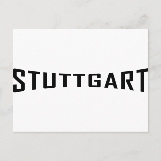 Stuttgart deutschland ikon vykort (Framsida)