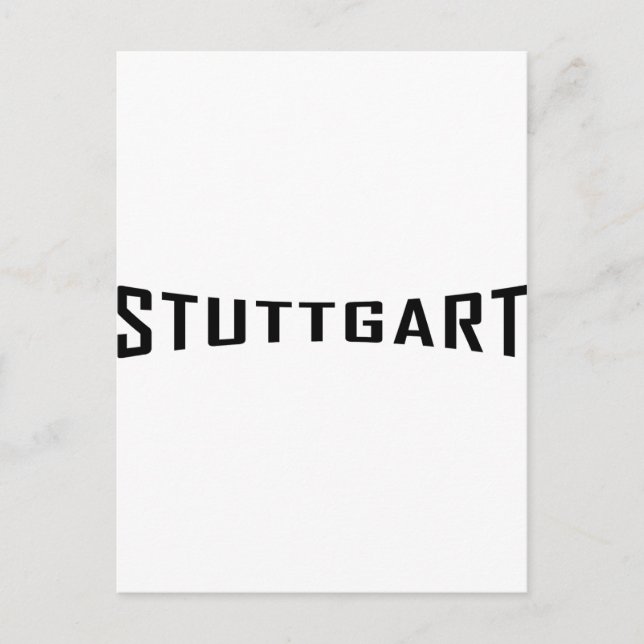 Stuttgart deutschland ikon vykort (Framsida)