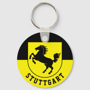 Stuttgart-Flagga (Tyskland) Nyckelring