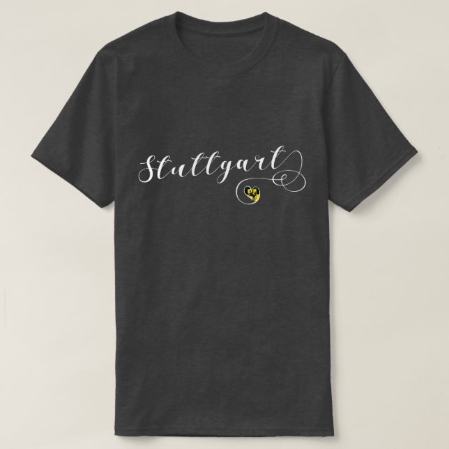 Stuttgart Heart, Baden-Württemberg, Tyskland T Shirt (Design framsida)