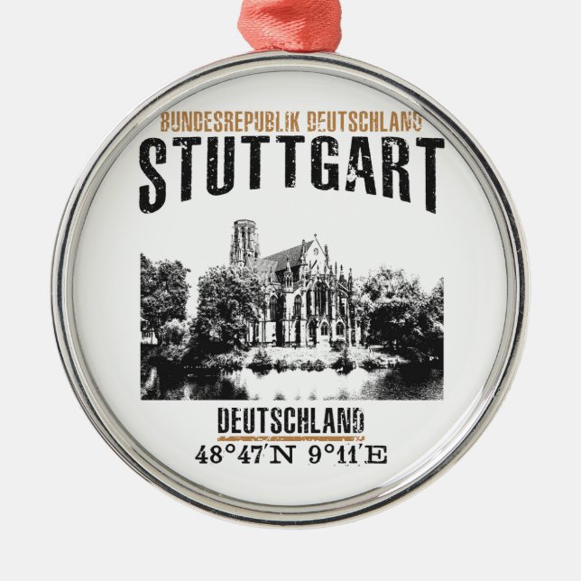 Stuttgart Julgransprydnad Metall (Framsidan)