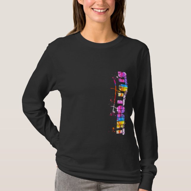 Stuttgart Lettering Watercolor Stuttgart T Shirt (Framsida)