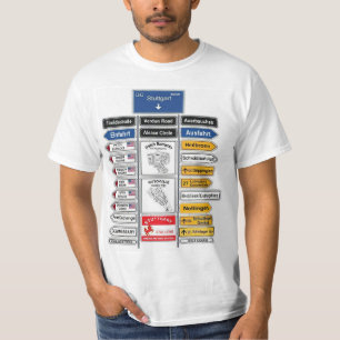Stuttgart område undertecknar t-skjortan t shirt