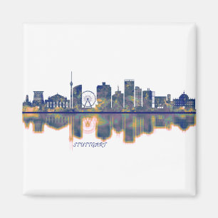 Stuttgart Skyline Magnet