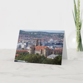 Stuttgart Stadtansicht - Altes Schloss Postkarte Kort