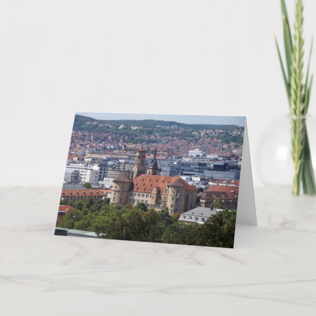 Stuttgart Stadtansicht - Altes Schloss Postkarte Kort (Framsida)