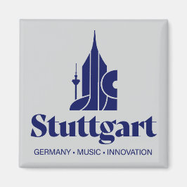 Stuttgart Tyskland Europa Magnet