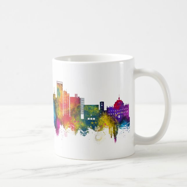 Stuttgart Tyskland Skyline Kaffemugg (Höger)