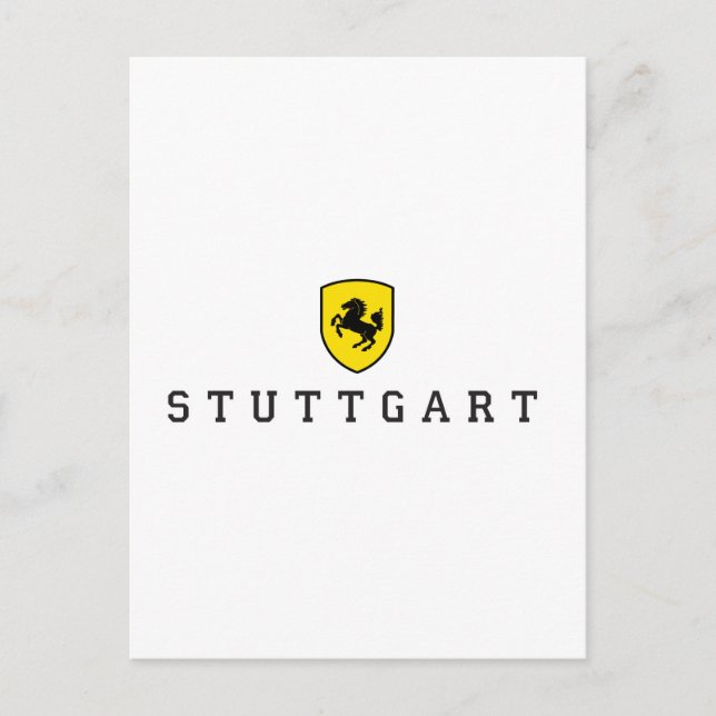 Stuttgart-Vapensköld Vykort (Framsida)