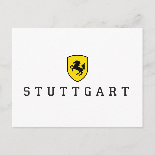 Stuttgart-Vapensköld Vykort (Framsida)