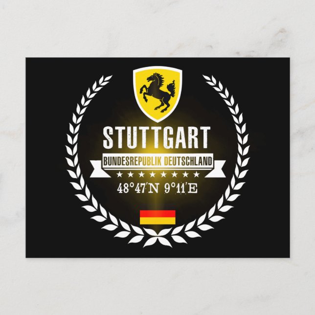 Stuttgart Vykort (Framsida)