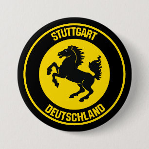 Stuttgarts runda emblem knapp
