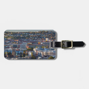 Stuttgarts utbredda stadsvy bagagebricka