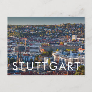 Stuttgarts utökade stadsvy vykort