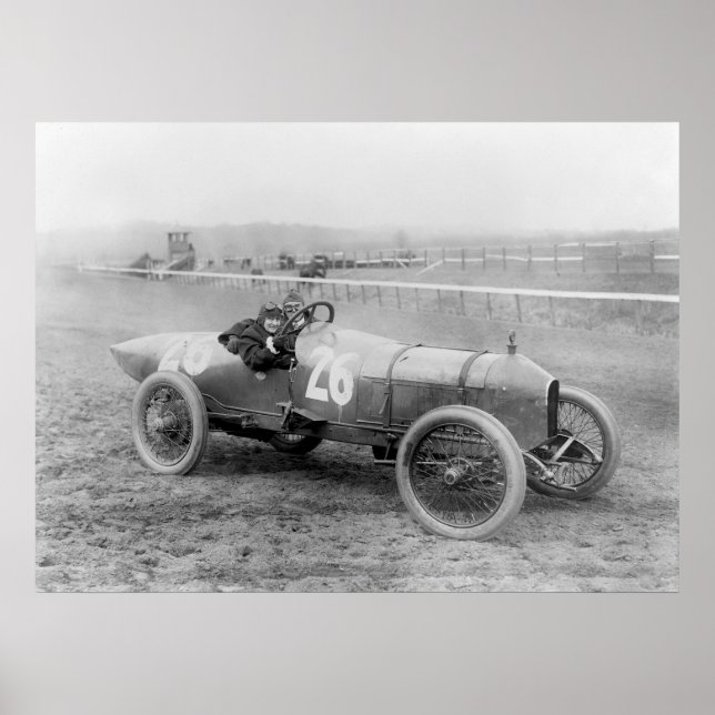 Stutz Weightman Tävling Car, 1916 Poster (Framsidan)