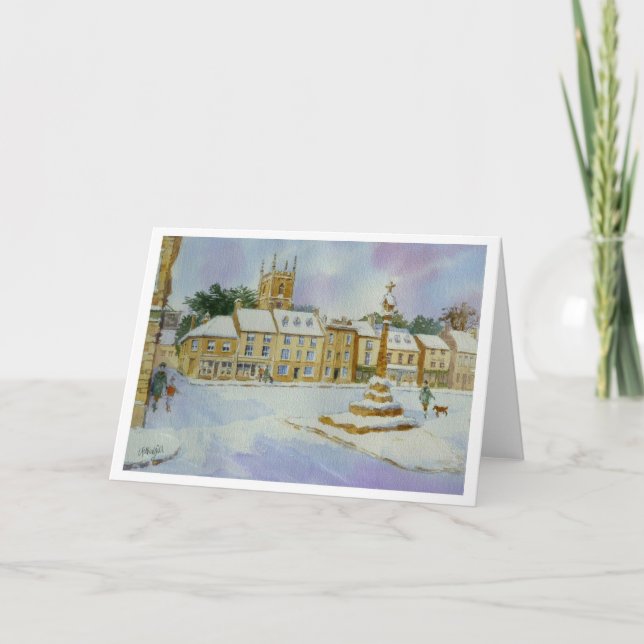 Stuva på wolden i snö kort (Framsida)