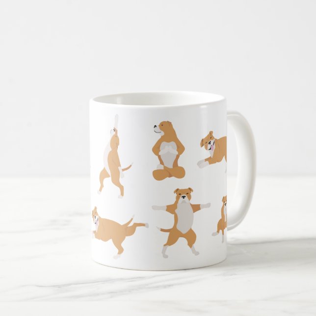 Stviddshire bull skräcker kaffemugg (Framsida höger)