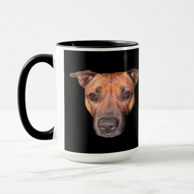 Stviddshire Bull Terrier Ansikte Mugg (Vänster)