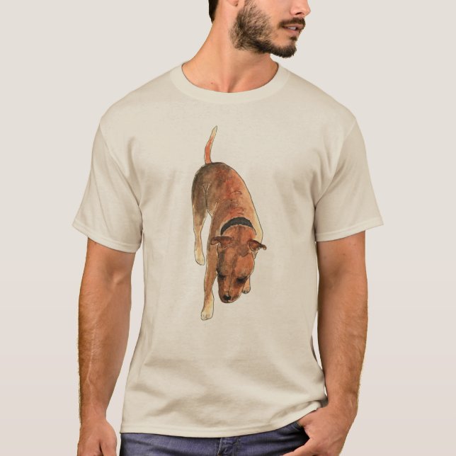 Stviddshire Bull Terrier Cute Staffie Hund Animal T Shirt (Framsida)