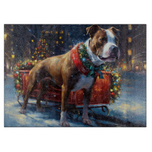 Stviddshire Bull Terrier jul Festive