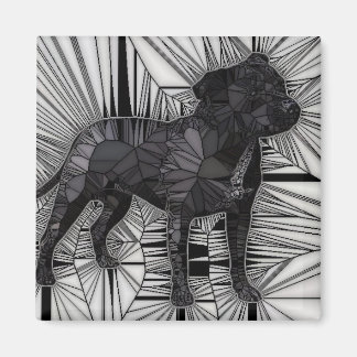 Stviddshire Bull Terrier Mosaic magnets Magnet