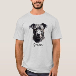Stviddshire Bullskräcker B&W Silhouette T Shirt
