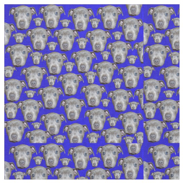 Stviddshire Puppy Ansikte Tyg (Närbild)