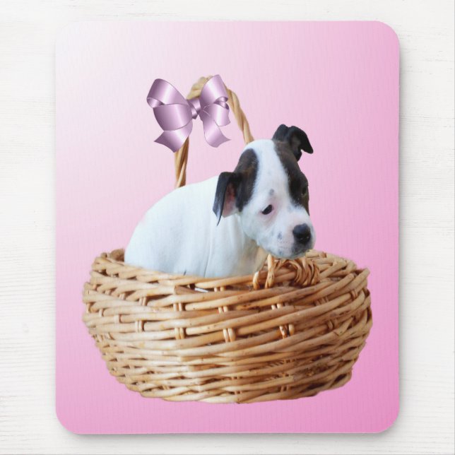 Stviddshire Puppy I A Basket   Musmatta (Framsidan)