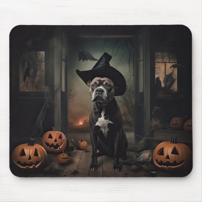Stviddshire Terrier Pumpkins Halloween Scary Musmatta (Framsidan)