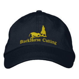 Styckande häst med kock Silhouette Cap Broderad Keps