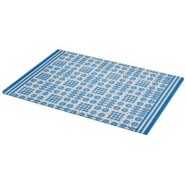 Styckbord: Welsh Tapestry Mönster, Bright Blue