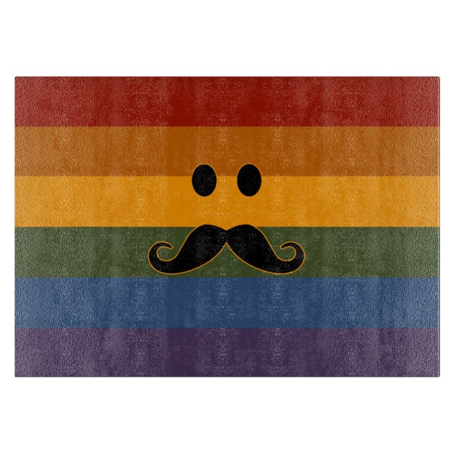 Styckbräda i Pridet Mustache (Framsidan)