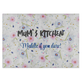 Styckbräda med personlig och dilaterade blommor