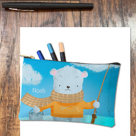 Stycke för Polar Bear Kid Pencil Pouch med Namn
