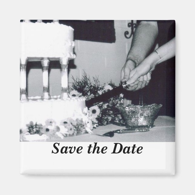 Styckning av bröllop magnet (Framsidan)