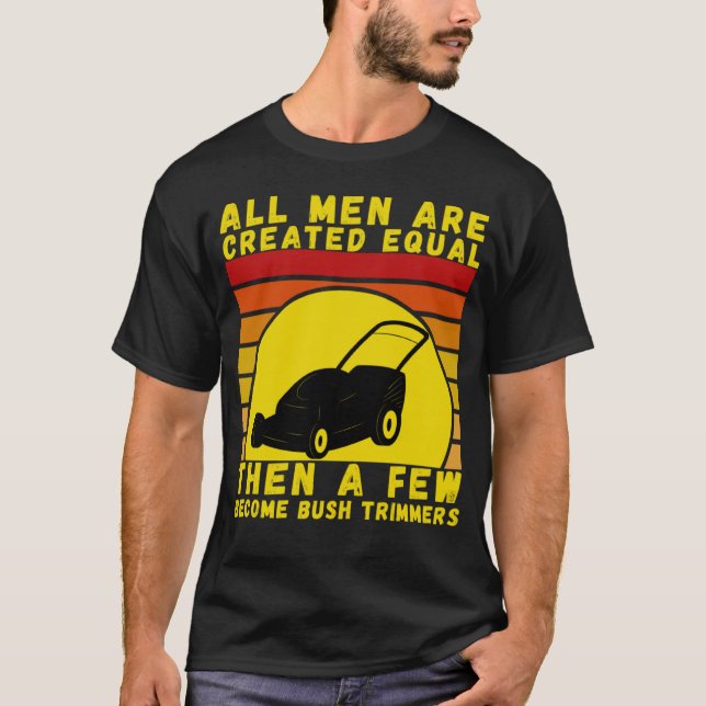 Styckning av gräs med en Gräsmatta för rensningsfö T Shirt (Framsida)