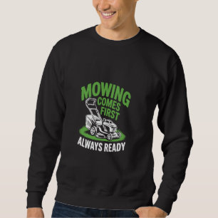 Styckning av gräsmatta Mower Funny Landscaper Prio Lång Ärmad Tröja