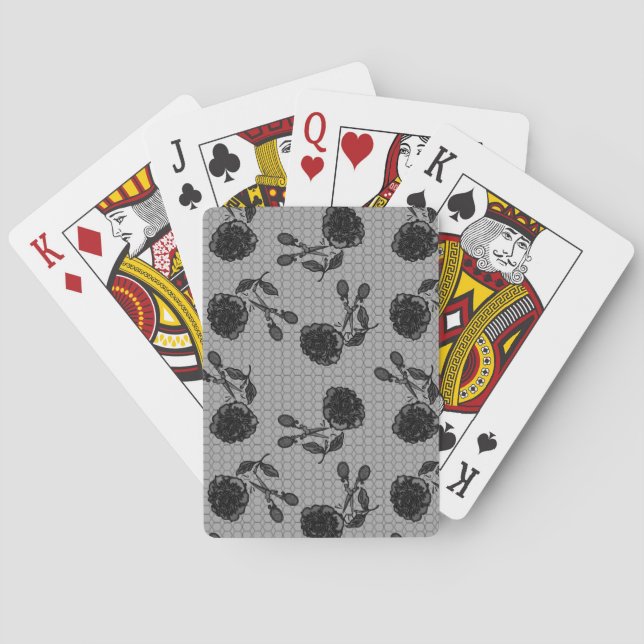 Styckning av uppspelningskorten Ro Gothic Snöre Casinokort (Baksidan)