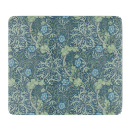 Styckningsbord av glas: WILLIAM MORRIS : BLUE-BLOM