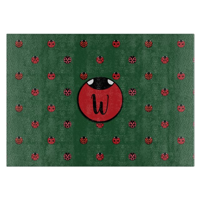 Styckningsbord för Ladybug Polka dots (Framsidan)