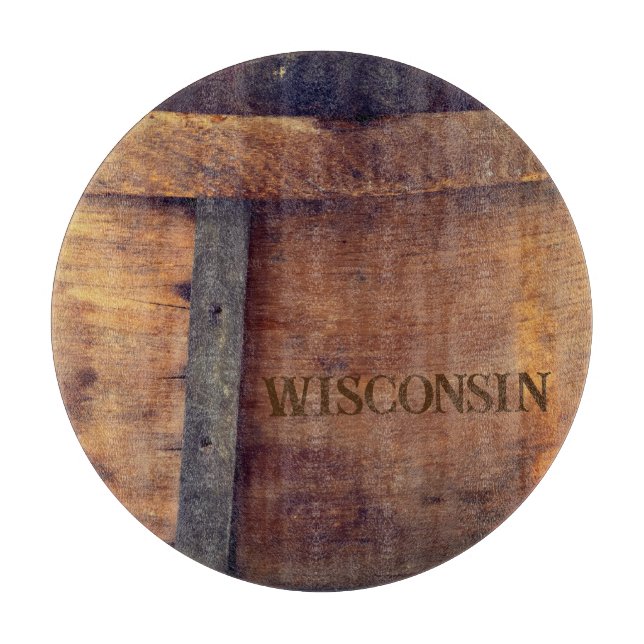Styckningsbord med Wisconsin Stamped Cheese Ring (Framsidan)