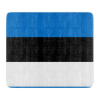 Styckskivor av glas med flagga av Estland