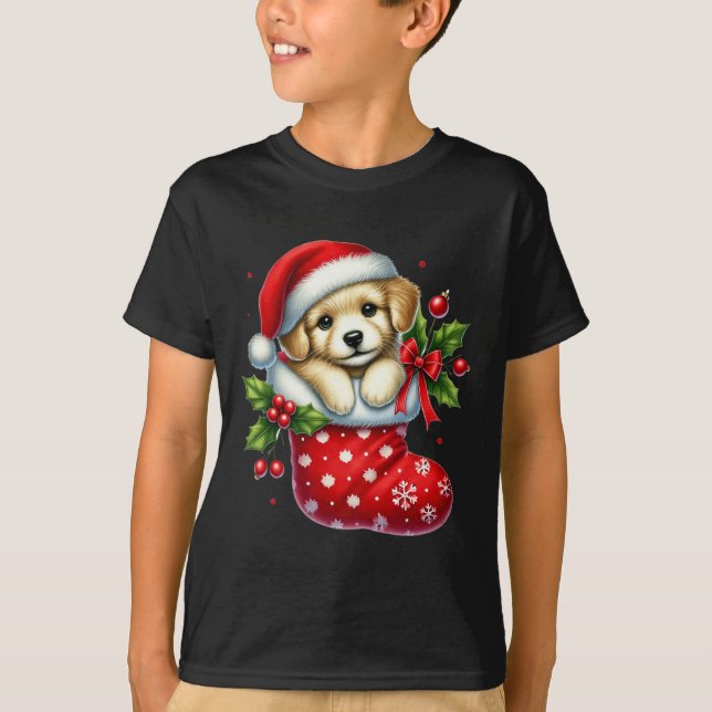 Styckvalpar i julklapp för djur Kärlek T Shirt (Framsida)