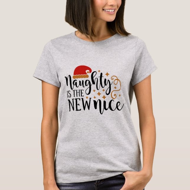 Stygg är den nya trevliga julskjortan t shirt (Framsida)