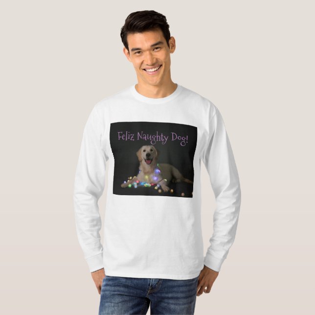 Stygg hundjulutslagsplats tee (Hel framsida)