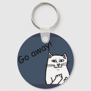 Stygg katt nyckelring