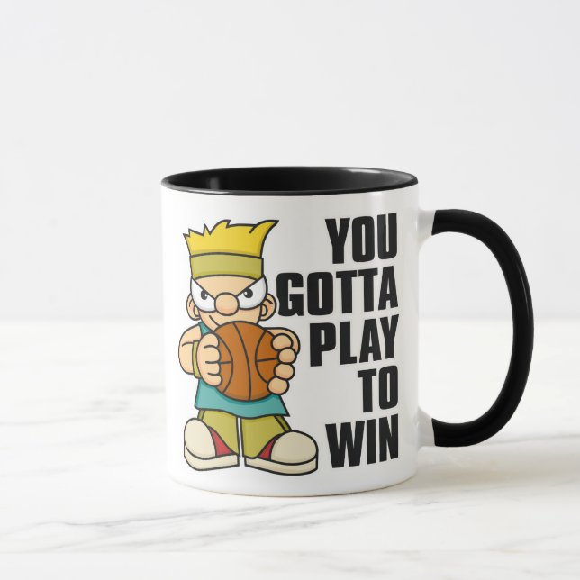 Stygg pojkebasketboll mugg (Höger)