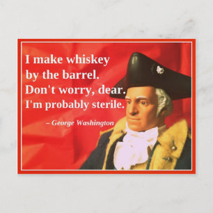 Stygg presidents- valentin: Whiskey Helg Vykort