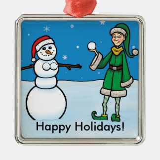 Stygg prydnad för älva #1 julgransprydnad metall