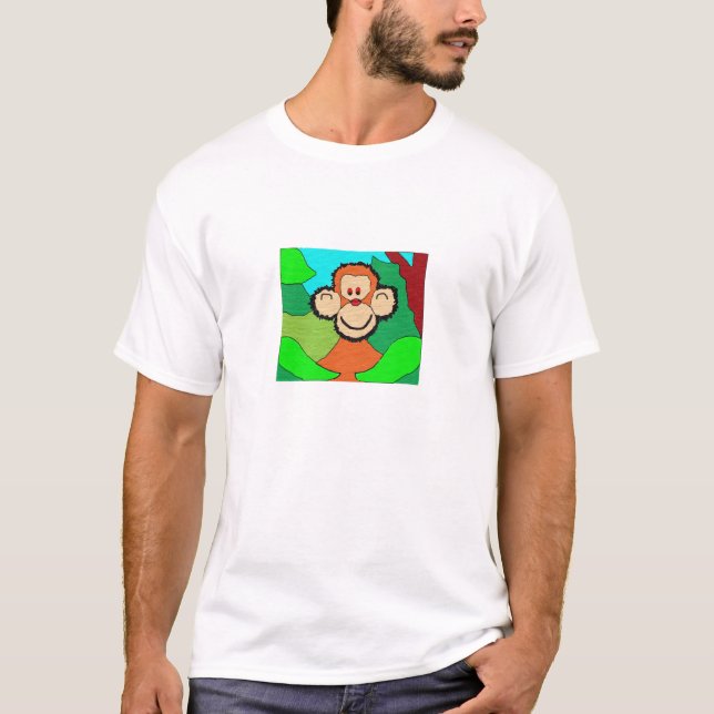 Stygg schimpans t-shirt (Framsida)